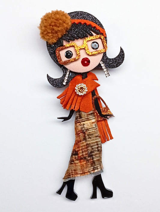 Spilla Bambolina Maurine – Miniatura Couture #117