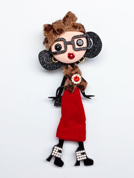 Spilla Bambolina Maurine – Miniatura Couture #115