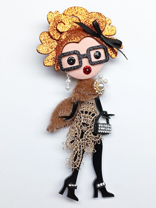 Spilla Bambolina Maurine – Miniatura Couture #111