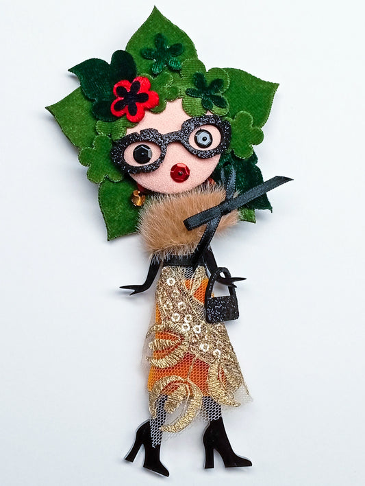 Spilla Bambolina Maurine – Miniatura Couture #105